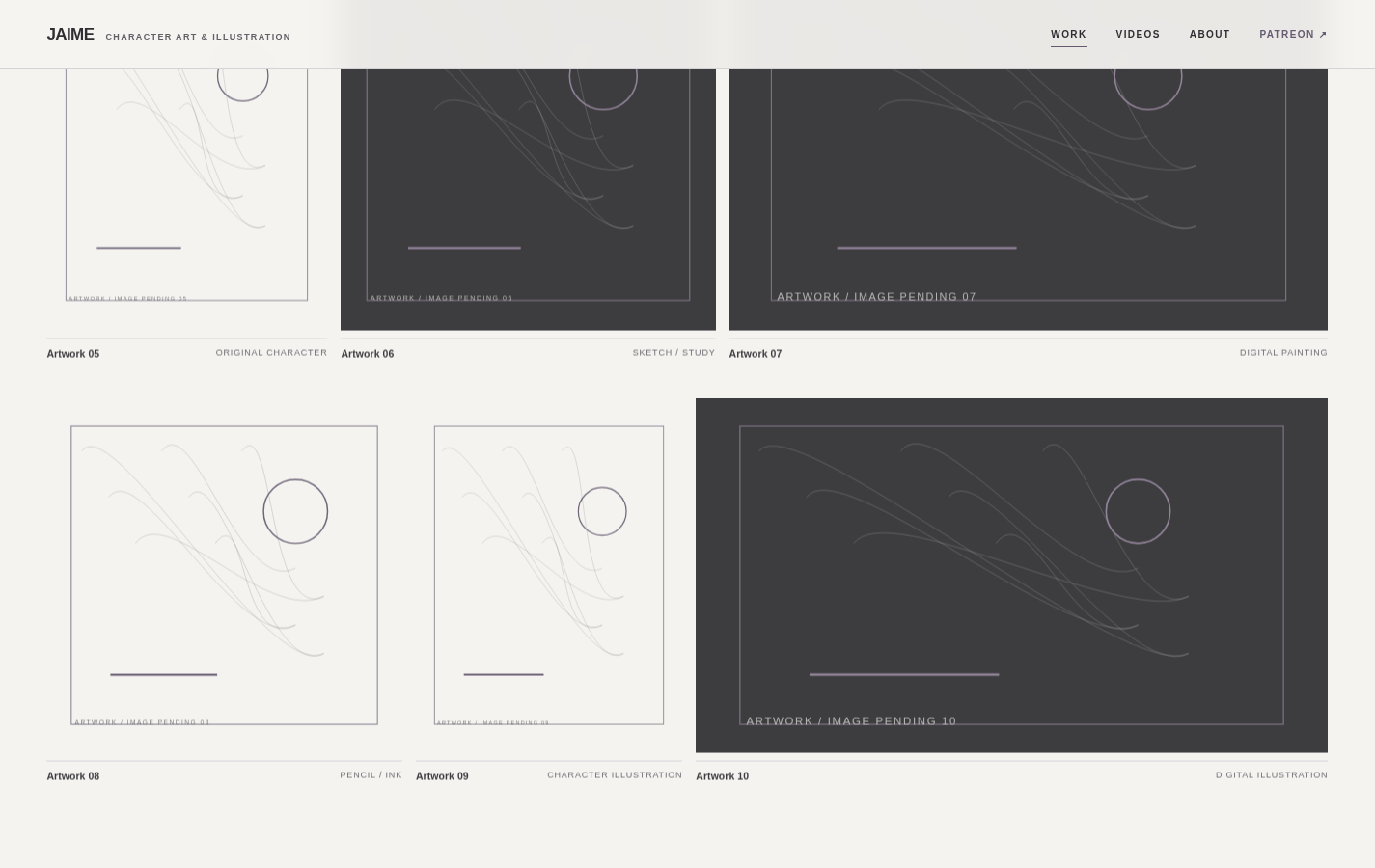 Jaime Draws artist portfolio case study